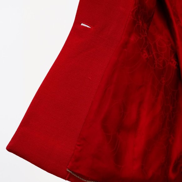 Chanel 01A Red Wool Blazer - Picture 10 of 13